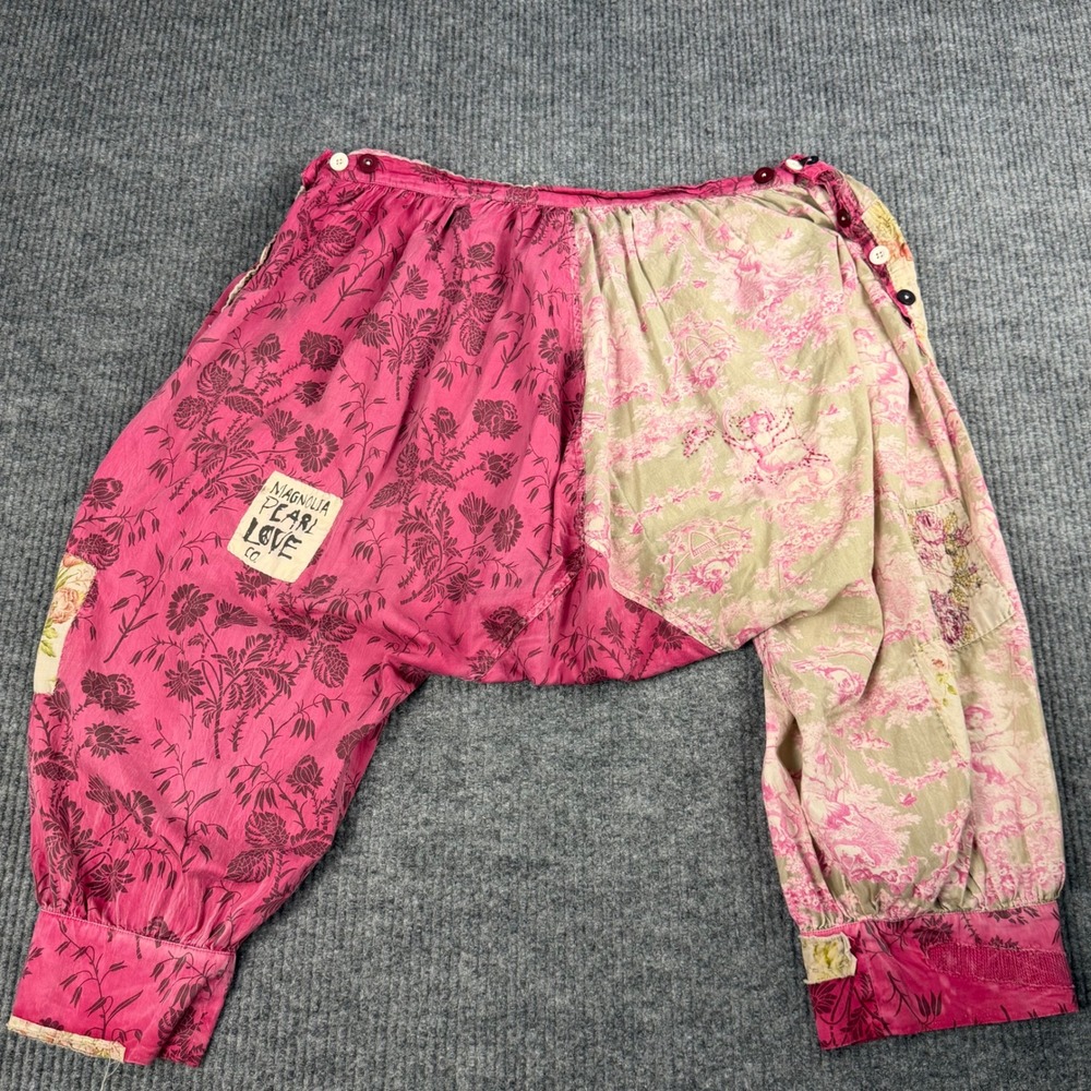 Magnolia Pearl Kiki Bloomers Womens OS 200 Betsy Pink Floral Cotton Boho Cottage - Picture 1 of 16